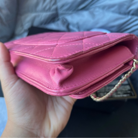 Chanel WOC GHW in lamb skin pink - Picture 12 of 17